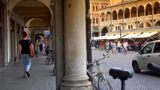 Padua, Itálie-2016: Palazzo della Ragione je stará městská radnice Padua, Ultra HD 4k, reálný čas. — Stock video