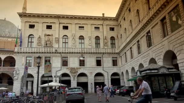 Padua, Itálie-2016: Palazzo della Ragione je stará městská radnice Padua, Ultra HD 4k, reálný čas. — Stock video