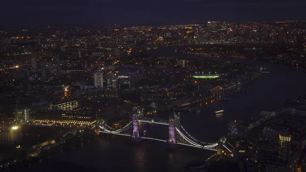 Vista aérea del Puente de la Torre, larga exposición — Foto de Stock