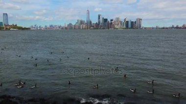 Panoramik New York City, gerçek zamanlı, ultra hd 4k