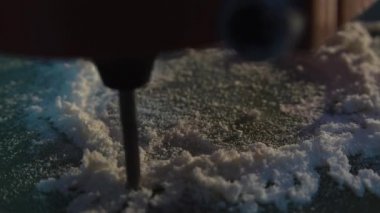 Küçük freze makinesi cam elyaf malzeme, Ultra Hd 4 k, gerçek zamanlı otomatik olarak kesilir