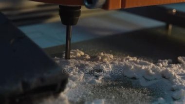 Küçük freze makinesi cam elyaf malzeme, Ultra Hd 4 k, gerçek zamanlı otomatik olarak kesilir