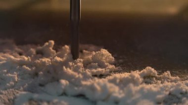 Küçük freze makinesi cam elyaf malzeme, Ultra Hd 4 k, gerçek zamanlı otomatik olarak kesilir