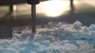 Küçük freze makinesi cam elyaf malzeme, Ultra Hd 4 k, gerçek zamanlı otomatik olarak kesilir