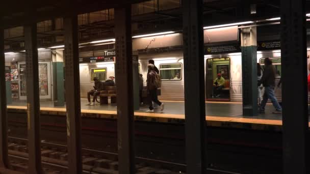 New York City Circa 2017 Nyc Subway One Oldest Most — Stock Video