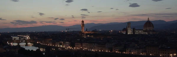 Coucher de soleil sur Florence, Italie — Photo