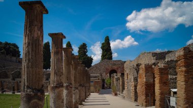 The City Ancient Pompeii, Historic Landmark  in Italy clipart