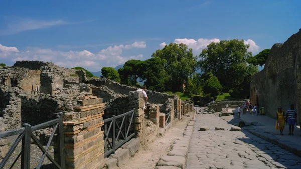 Den staden antika Pompeji, historiska landmärke i Italien — Stockfoto