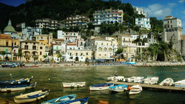 Güzel manzarasını cetara, amalfi coast, İtalya — Stok fotoğraf