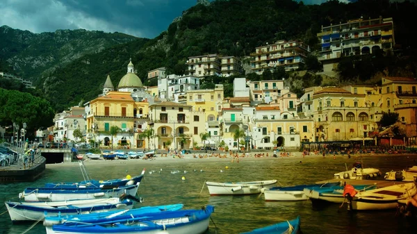 güzel manzarasını cetara, amalfi coast, İtalya