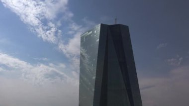 Yeni Avrupa Merkez Bankası Merkez Frankfurt, Almanya. gerçek zamanlı