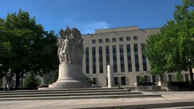 Washington Dc - 2017 yaklaşık: Genel George Meade anıt heykeli. Bu Anıtı Pennsylvania Avenue köşesinde yer almaktadır