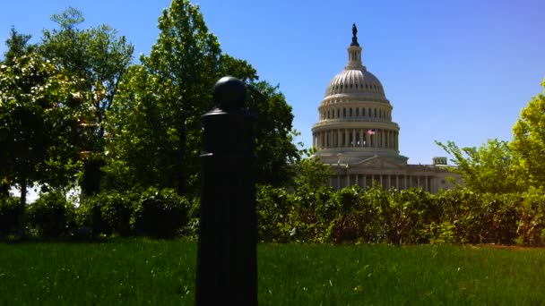 Washington, Dc, Amerika Birleşik Devletleri - 2017 yaklaşık: The U S genellikle adı Capitol Binası Capitol, U S Kongre yurdu, ABD federal hükümeti yasama organı sı. — Stok video