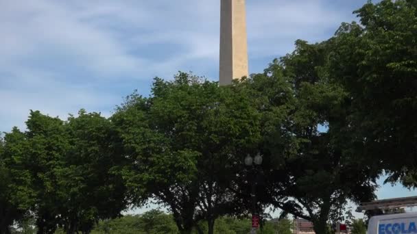Washington Circa 2017 Washington Monument Obelisk — Stock Video