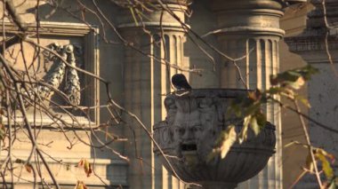 Paris, Fransa - 2017 yaklaşık: Kilisesi, Saint-Sulpice Paris'te. Fransa, ultra hd 4k