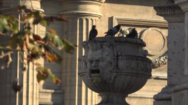 Paris, Fransa - 2017 yaklaşık: Kilisesi, Saint-Sulpice Paris'te. Fransa, ultra hd 4k