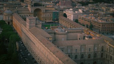 «Ana sayfa» cityscape, Vatikan ve Roma görünümünü günbatımı Zamanı