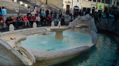 Ünlü İspanyol Merdivenleri Meydanı Roma, İtalya