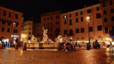 Piazza navona (navona Meydanı), Roma, İtalya