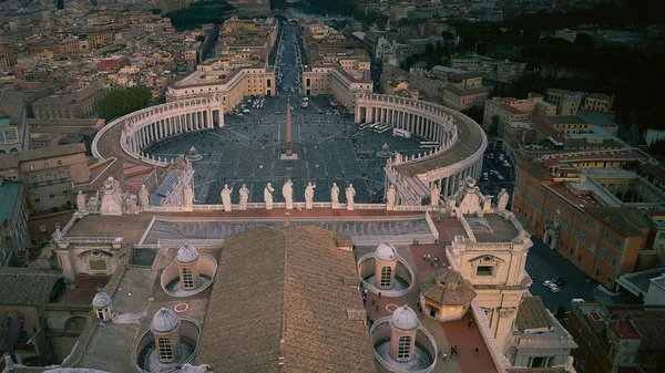 Vue du Vatican et de Rome, coucher du soleil — Photo