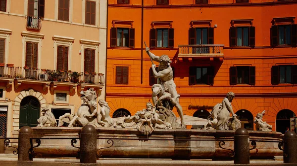 Piazza Navona (Praça Navona) em Roma, Itália — Fotografia de Stock