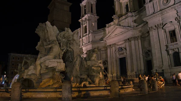 Piazza Navona (Plaza Navona) en Roma, Italia — Foto de Stock