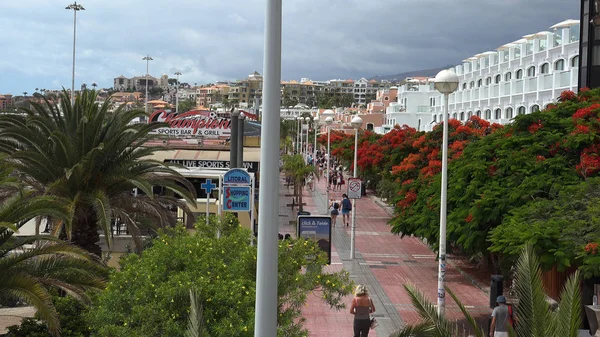 Tenerife España Circa 2019 Costa Adeje Una Ciudad Muy Popular —  Fotos de Stock