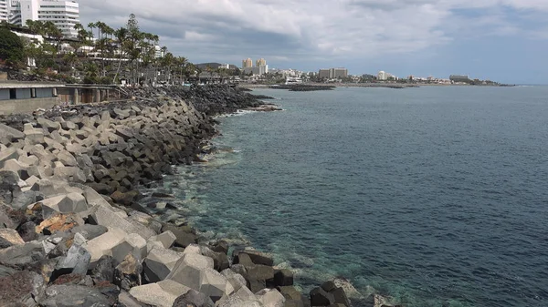 Tenerife Espanha Circa 2019 Costa Adeje Uma Cidade Muito Popular — Fotografia de Stock