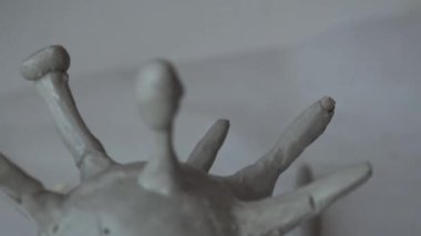 Kil şeklinde koronavirüs şeklinde modelleme.
