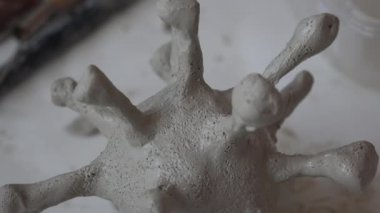 Kil şeklinde koronavirüs şeklinde modelleme.