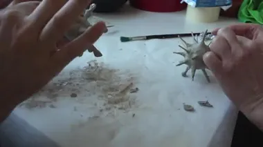 Kil şeklinde koronavirüs şeklinde modelleme.