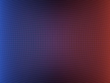 Kırmızı ve Mavi ışıklar içinde küpler