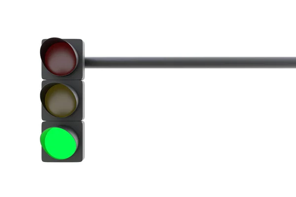 Traffic light isolated on white background — Stock Photo, Image