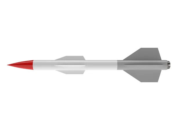 Крылатая ракета на белом фоне — стоковое фото
