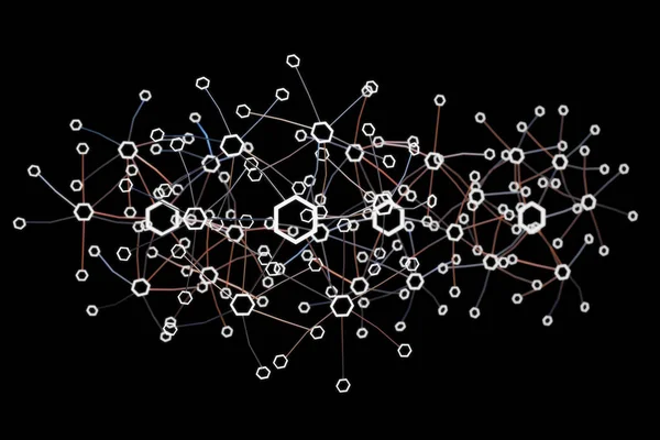 Blockchain ağ kavramı — Stok fotoğraf