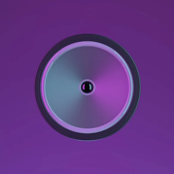紫色の背景にスピーカー — ストック写真