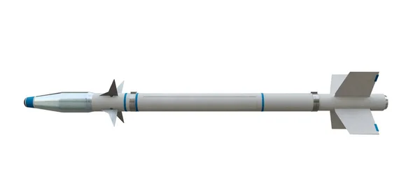 Крылатая ракета на белом фоне Стоковая Картинка