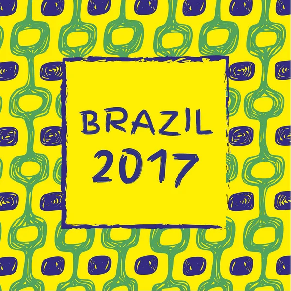 Brazil 2017 year — Stock Vector