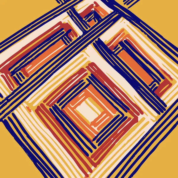 Modèle mandala rectangle — Image vectorielle
