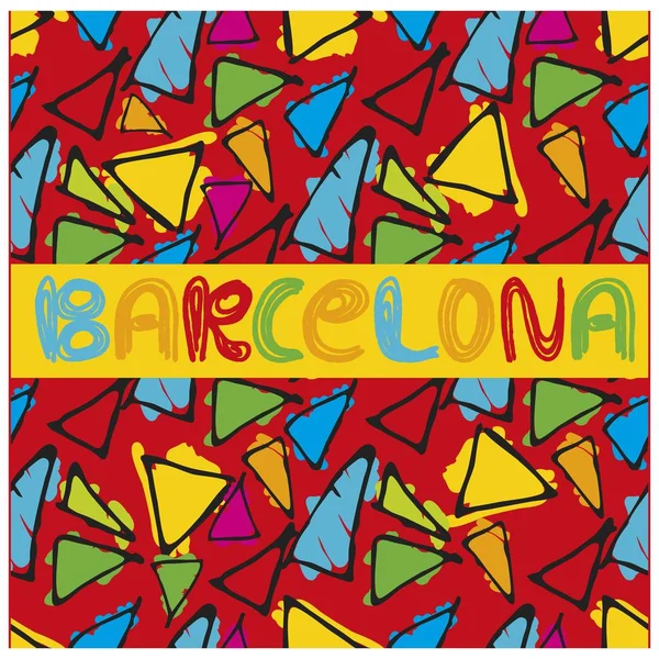 Vektör desen üçgen el çekilmiş.