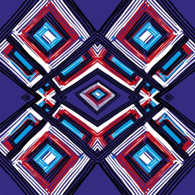 Elle çizilmiş moda şık desen.