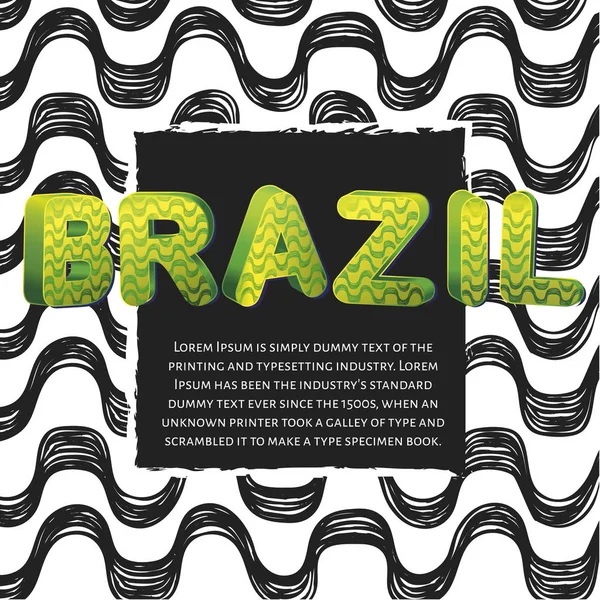 Brasil tarzı desen.