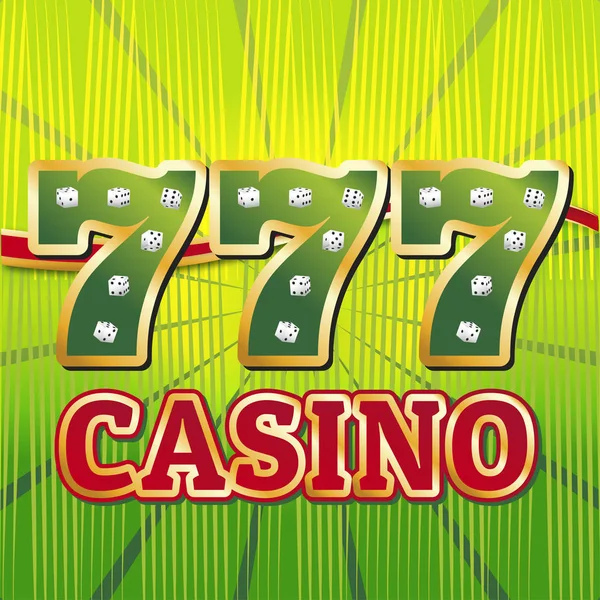Lucky Sju Jackpot Koncept 777 Casino Mall — Stock vektor