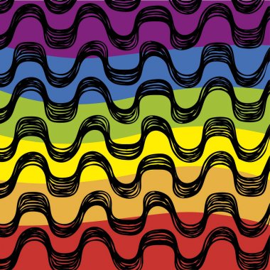 LGBT gurur Gökkuşağı bayrağı.