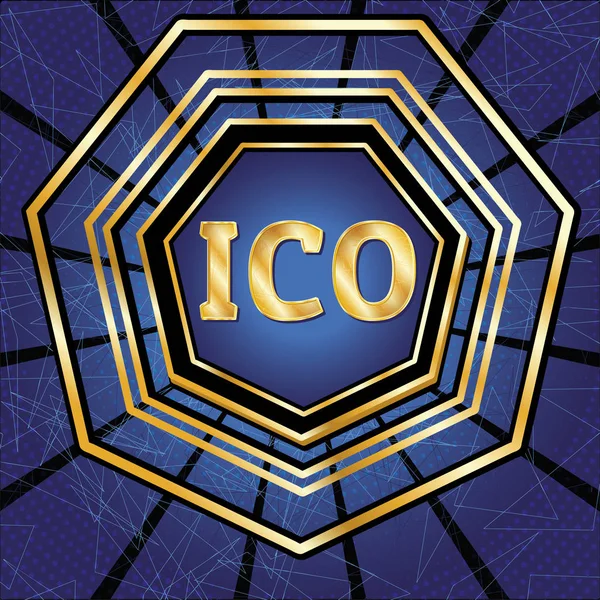 Ensemble ICO et Token — Image vectorielle