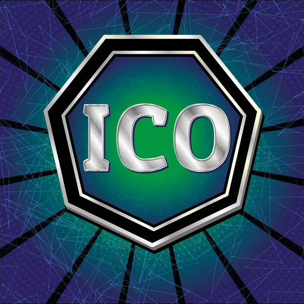 ICO a Token koncepční návrh — Stockový vektor