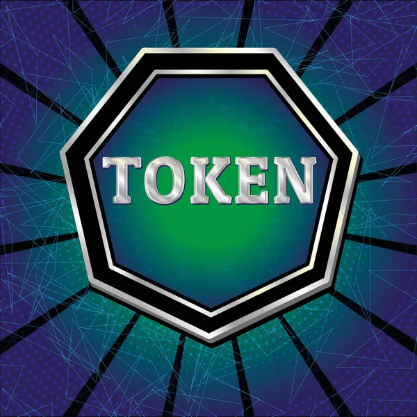 IKO- und Token-Konzept — Stockvektor