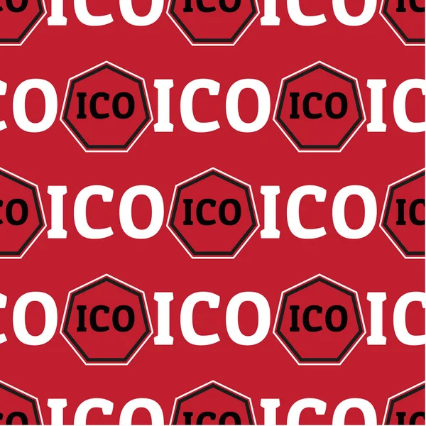 ICO consept безшовні дизайн. — стоковий вектор