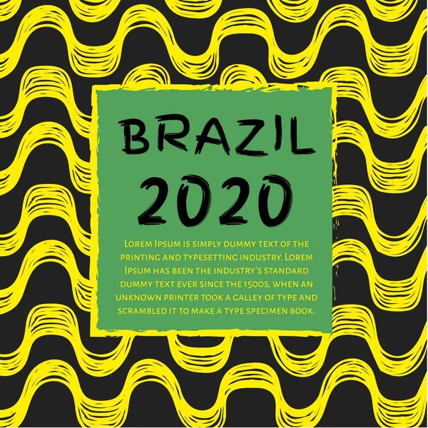 Brezilya Yeni Yıl 2020 — Stok Vektör