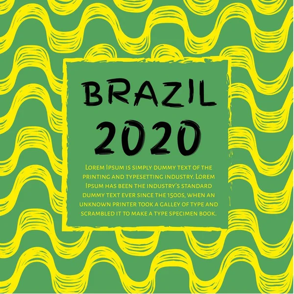 Brezilya Yeni Yıl 2020 — Stok Vektör